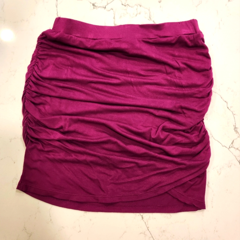 Victoria's Secret Ruched Cross Over Mini Skirt